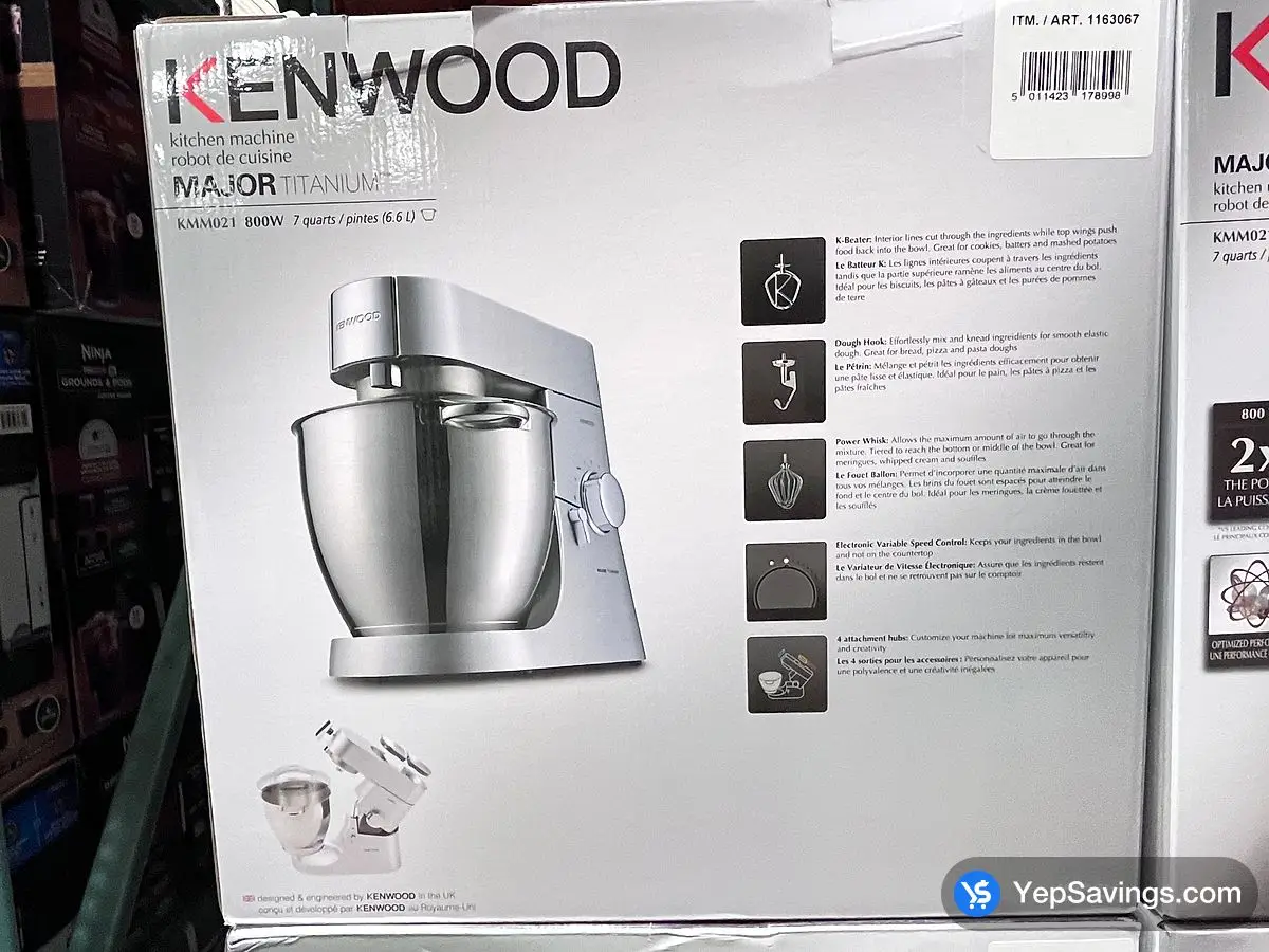 Costco KENWOOD STAND MIXER 7QT - Canada (ITM 1163067)