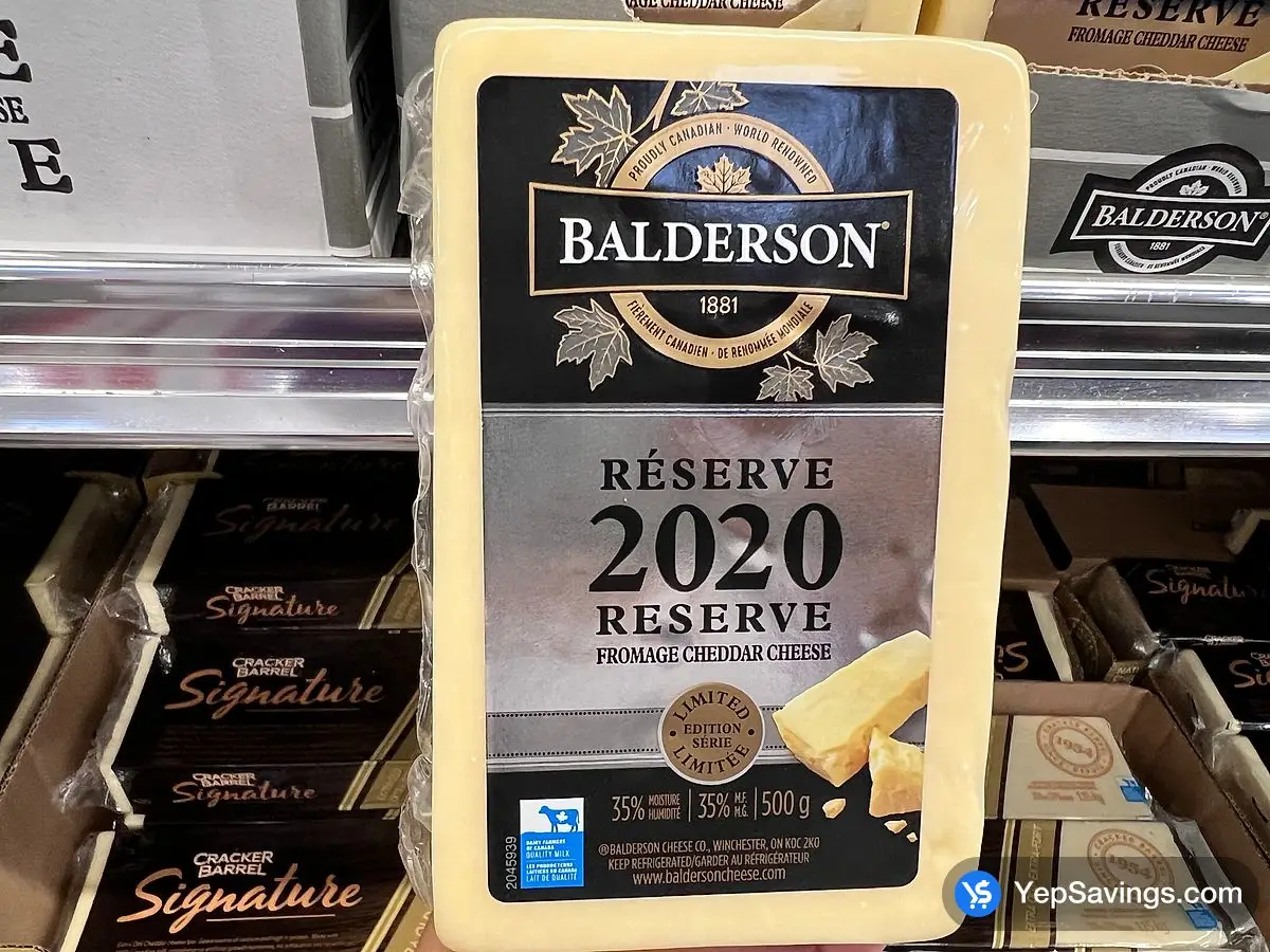 BALDERSON RESERVE CHEDDAR 2020 500 g ITM 1771638 at Costco