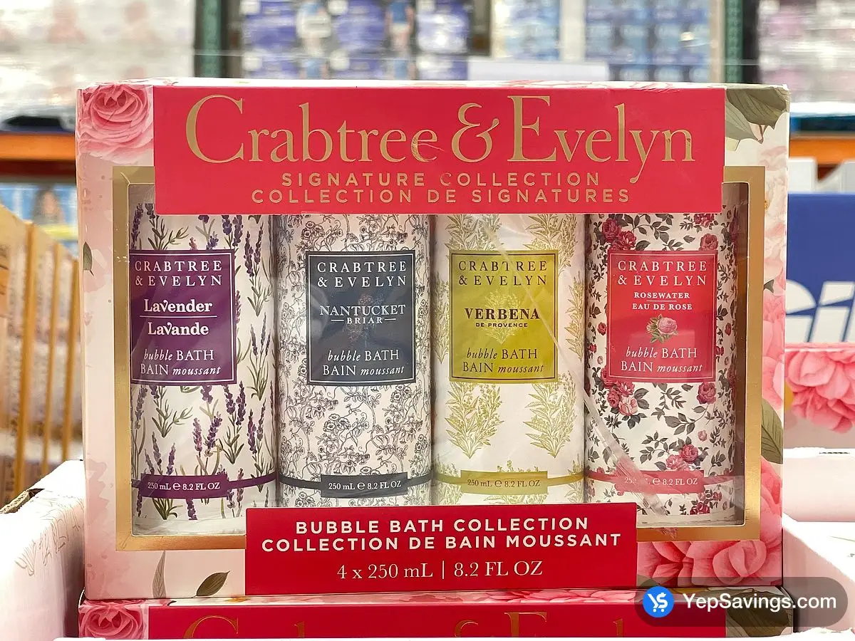 Costco CRABTREE & EVELYN BUBBLE BATH COLLECTION 4 x 250 mL - Canada (ITM 1906629)