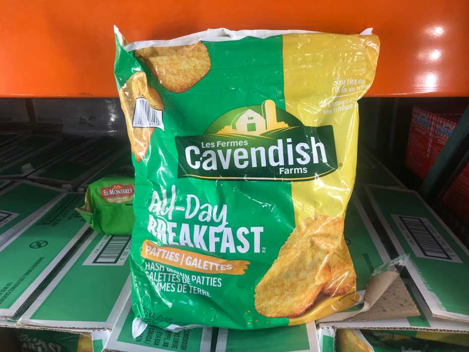 Costco CAVENDISH HASH BROWN PATTIES 2.5 kg - Canada (ITM 558916)
