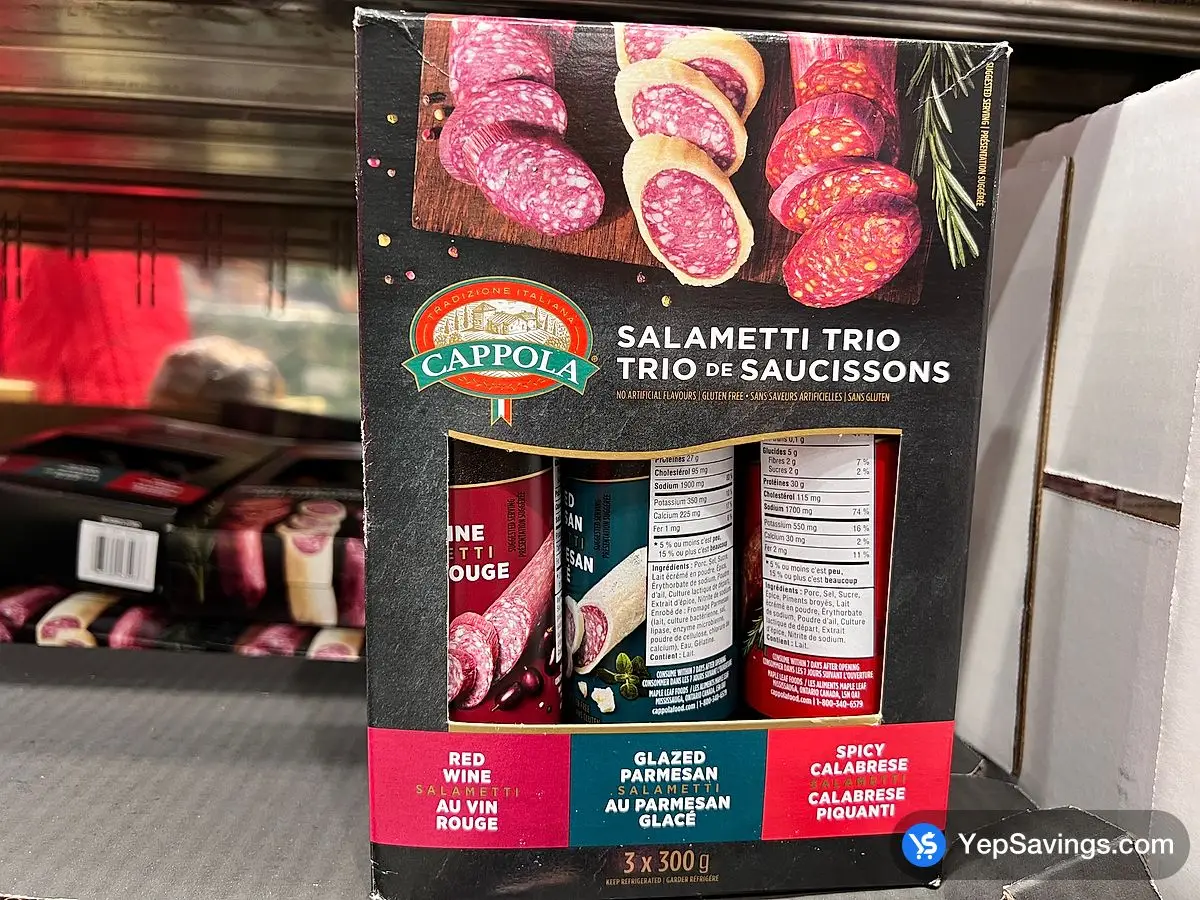 Costco CAPPOLA SALAMETTI TRIO 3 x 300 g - Canada (ITM 5052755)