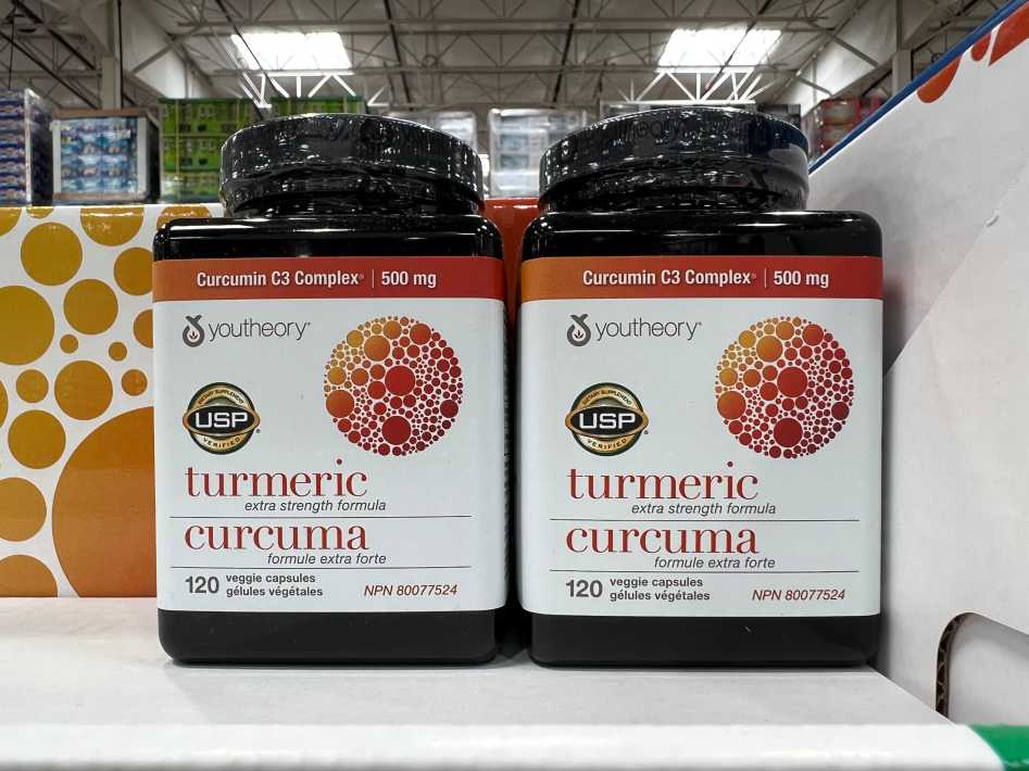 YOUTHEORY TURMERIC ES 120 VEGGIE CAPSULES ITM 1080377 at Costco