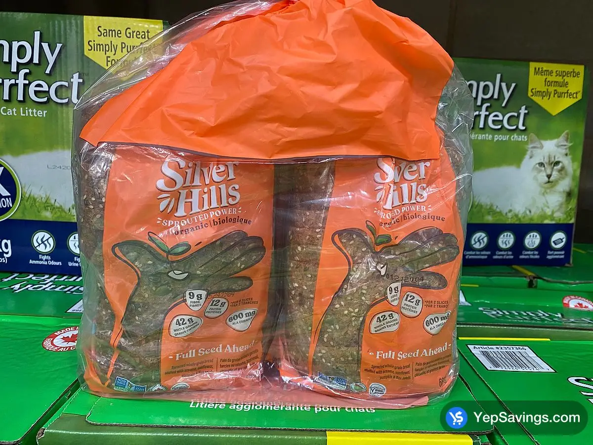 Costco SILVER HILLS FULL SEED AHEAD BREAD PACK OF 2 × 680 g - Canada (ITM 1482847)