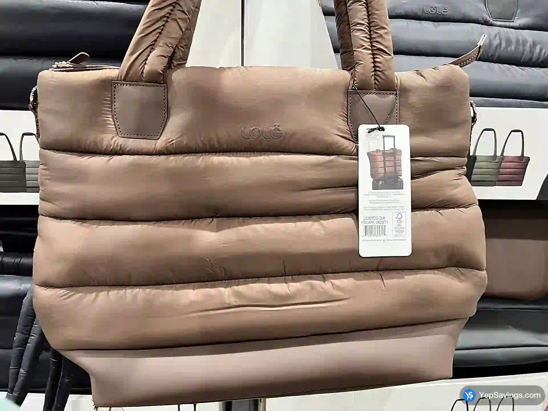 Costco LOLË PUFFER TOTE BAG ONE SIZE - Canada (ITM 2823771)