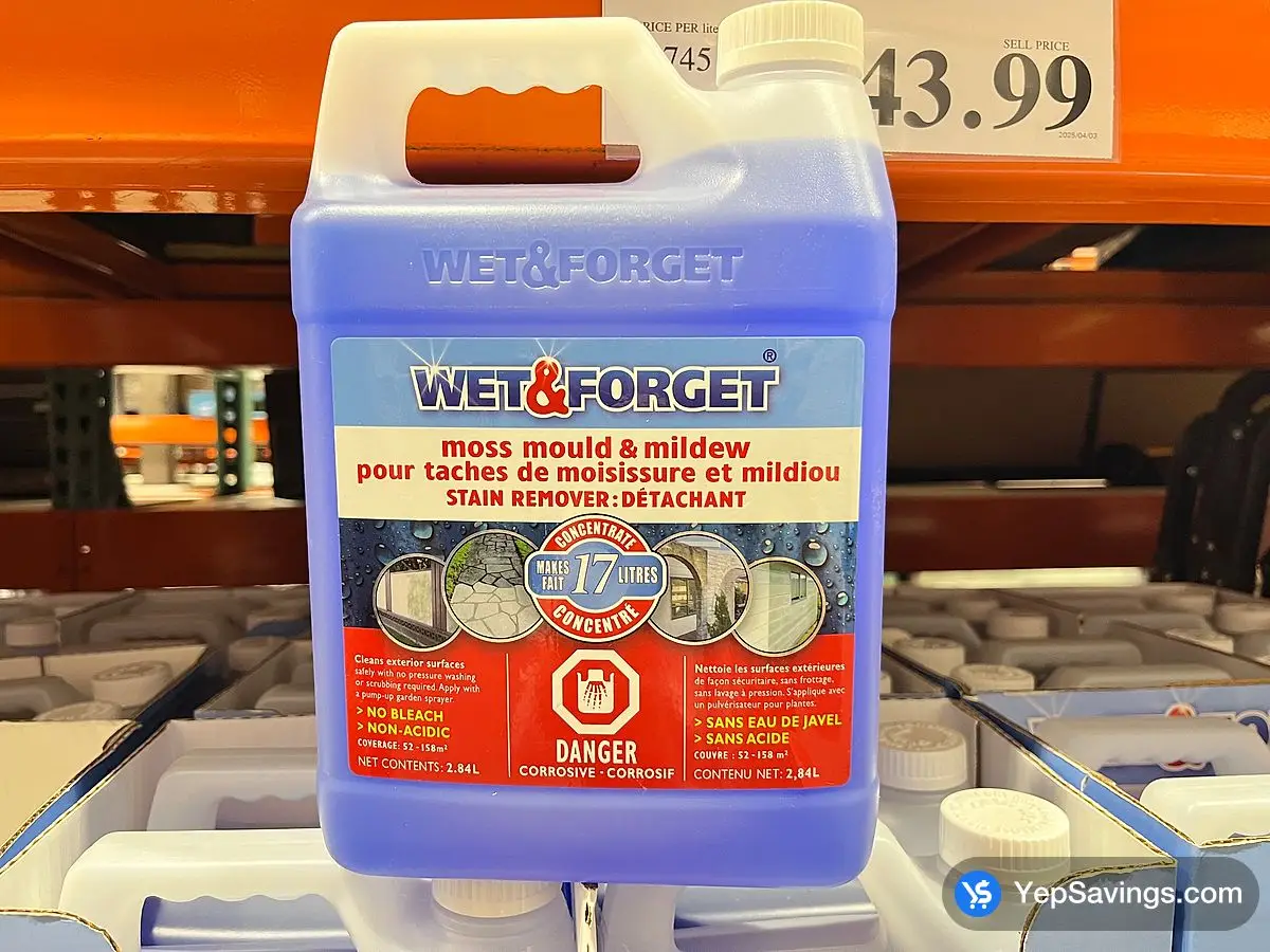 Costco WET & FORGET EXTERIOR CLEANER 2 X 2.84 LITRES - Canada (ITM 1112222)