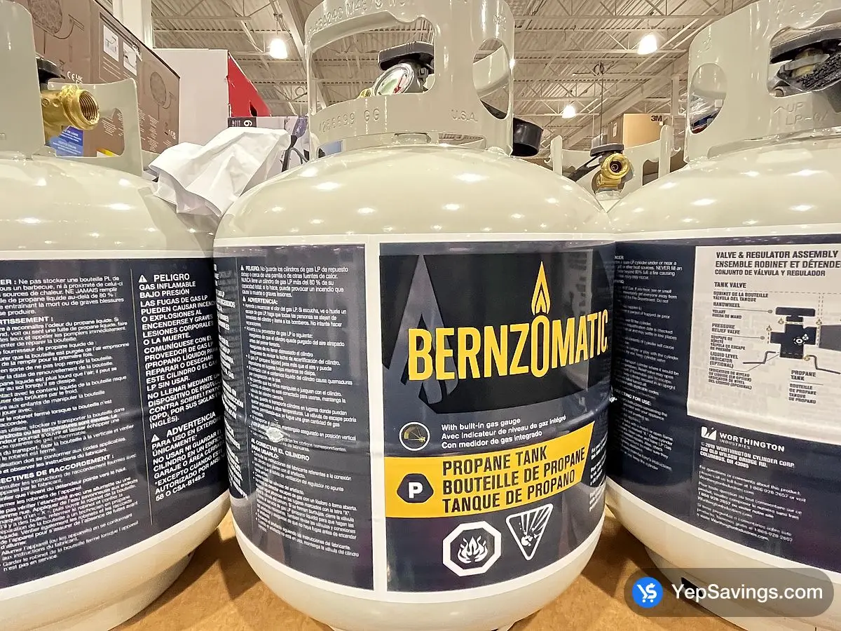 Costco BERNZOMATIC PROPANE TANK 20LB WITH GAUGE - Canada (ITM 415477)