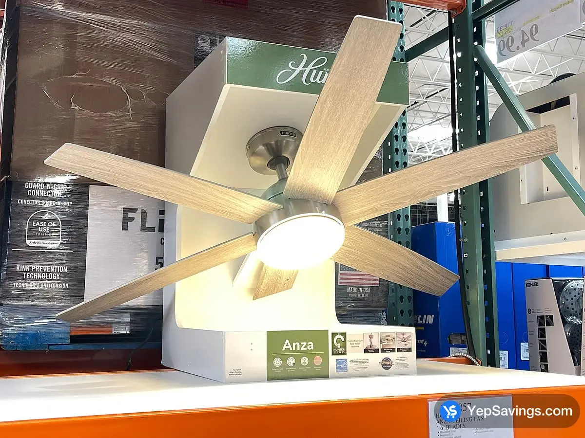 Costco HUNTER ANZA CEILING FAN 6 BLADES - Canada (ITM 1893057)