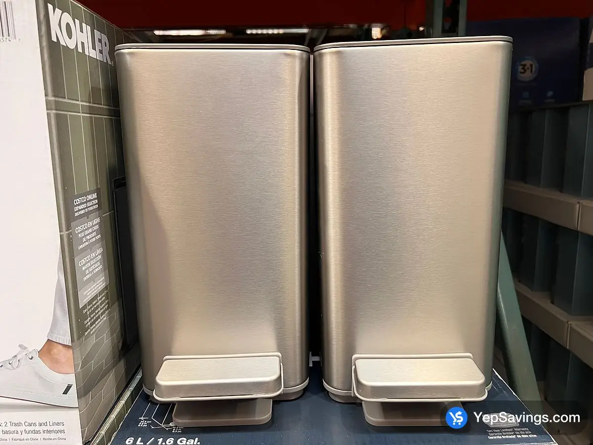 Costco KOHLER 6L STEP CAN PACK OF 2 - Canada (ITM 1806340)