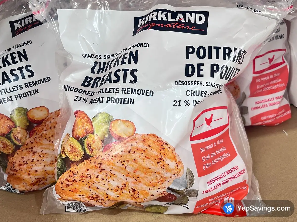 Costco KIRKLAND SIGNATURE CHICKEN BREASTS 2 kg - Canada (ITM 378376)