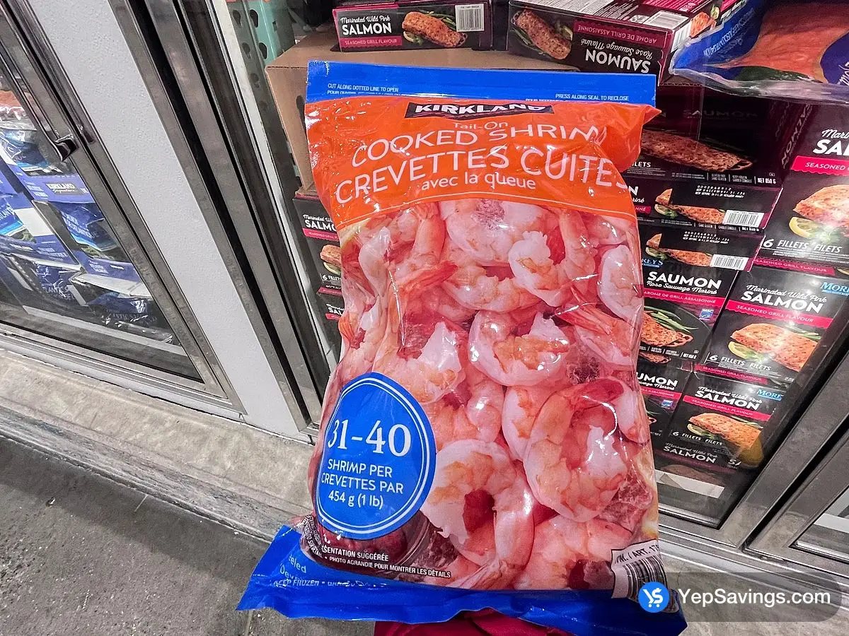 Costco KIRKLAND SIGNATURE COOKED SHRIMP 31/40 907 g - Canada (ITM 175545)