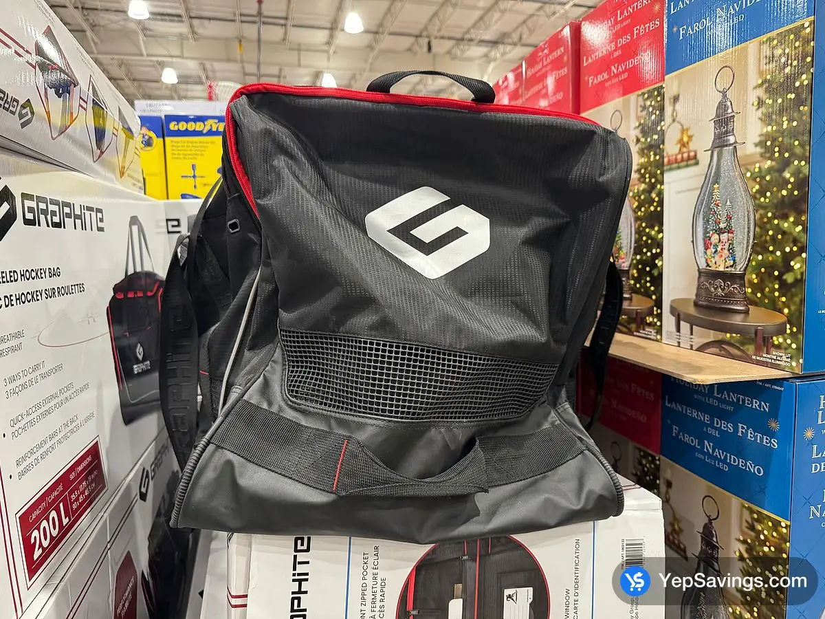 Costco GRAPHITE WHEELED DUFFLE HOCKEY BAG - Canada (ITM 1802133)