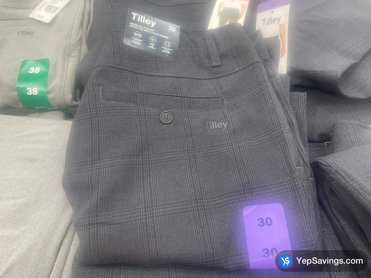 Costco TILLEY GOLF SHORT + MENS SIZES 30-40 - Canada (ITM 1760031)