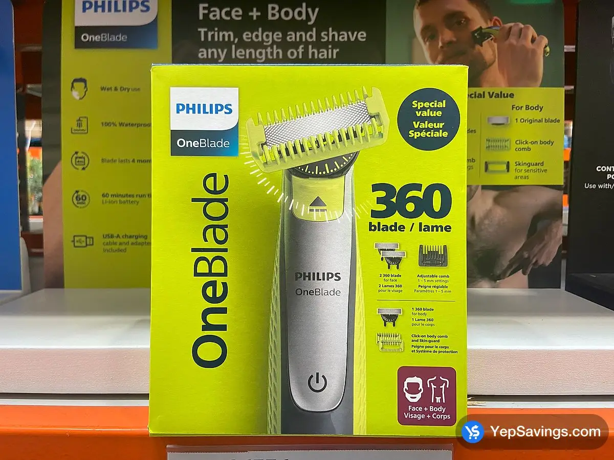 Costco PHILIPS ONEBLADE 360 TRIMMER & SHAVER - Canada (ITM 8886776)