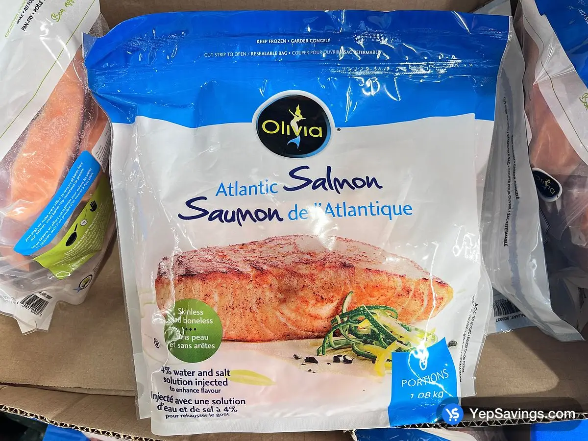 Costco OLIVIA ATLANTIC SALMON 1.08 kg - Canada (ITM 308937)