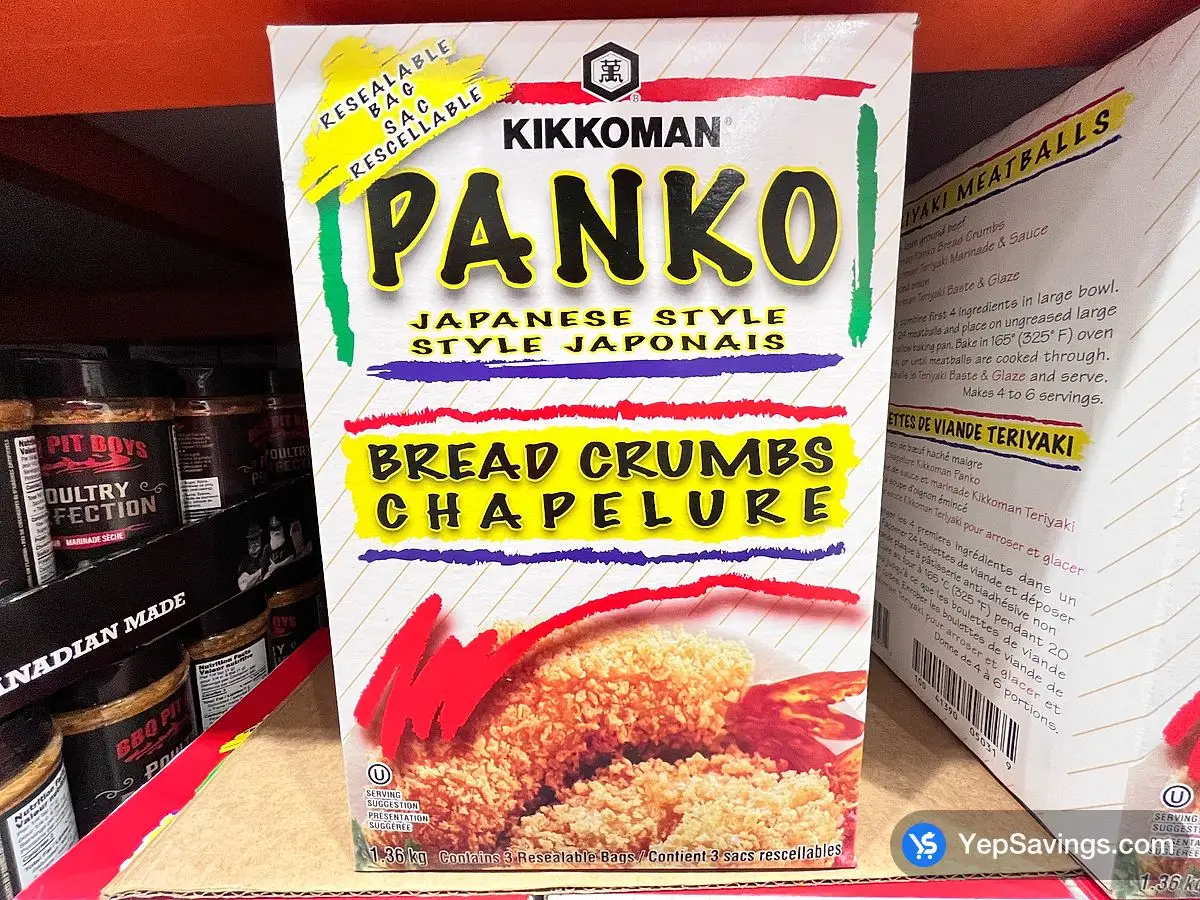 KIKKOMAN PANKO BREAD CRUMBS 1.36 kg ITM 366568 at Costco