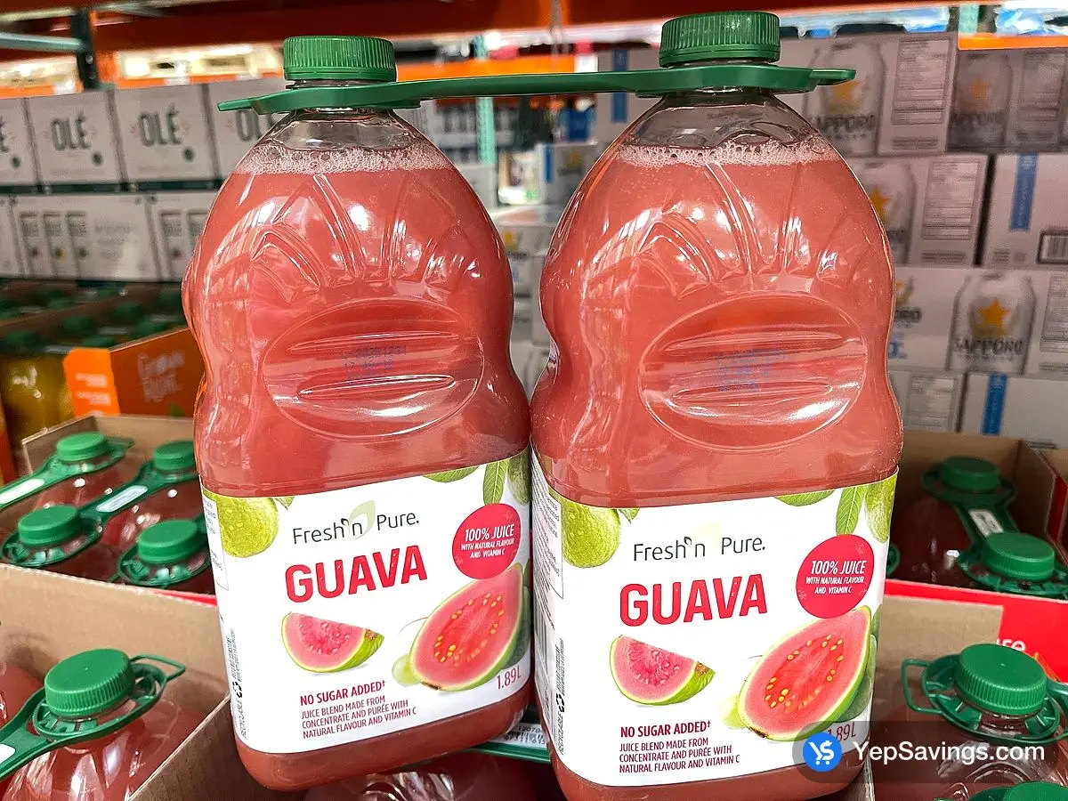 Costco FRESH N PURE GUAVA JUICE 2 x 1.89 L - Canada (ITM 1207046)