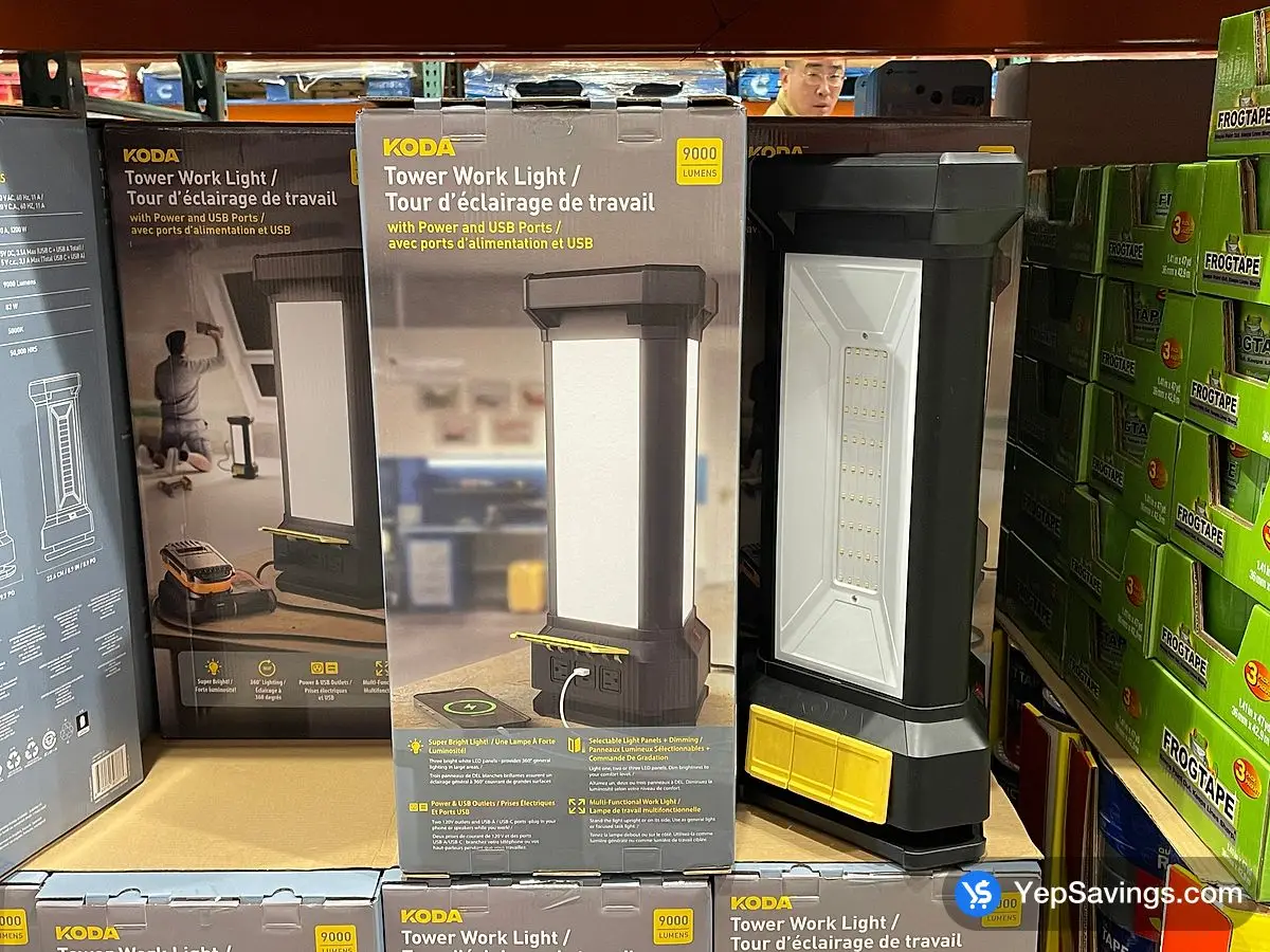 Costco KODA TOWER WORK LIGHT 9,000 LUMENS 5624.8 22.6 - Canada (ITM 1718608)