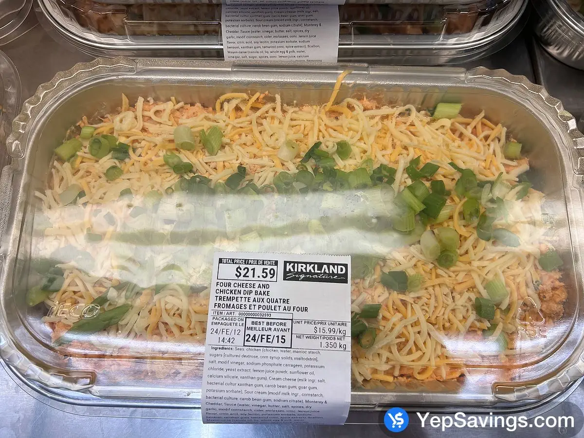 Costco FOUR CHEESE AND CHICKEN DIP BAKE - Canada (ITM 32593)