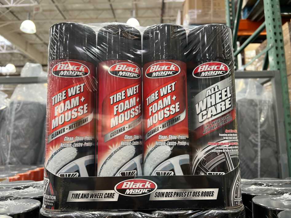 Costco BLACK MAGIC TIRE/WHEEL CARE PACK OF 4 - Canada (ITM 1279405)