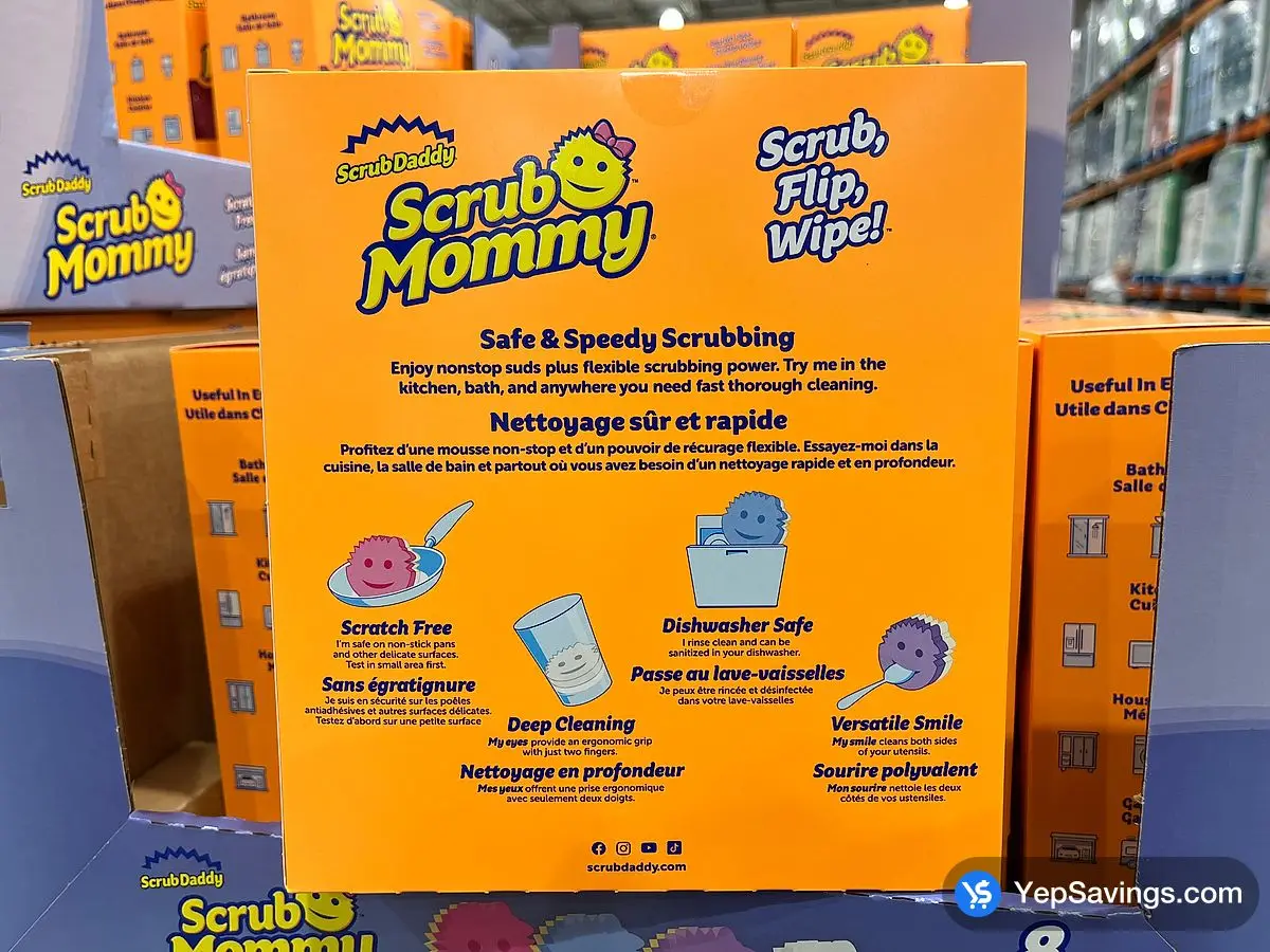 SCRUB MOMMY SPONGES PACK OF 8 ITM 1810882 at Costco