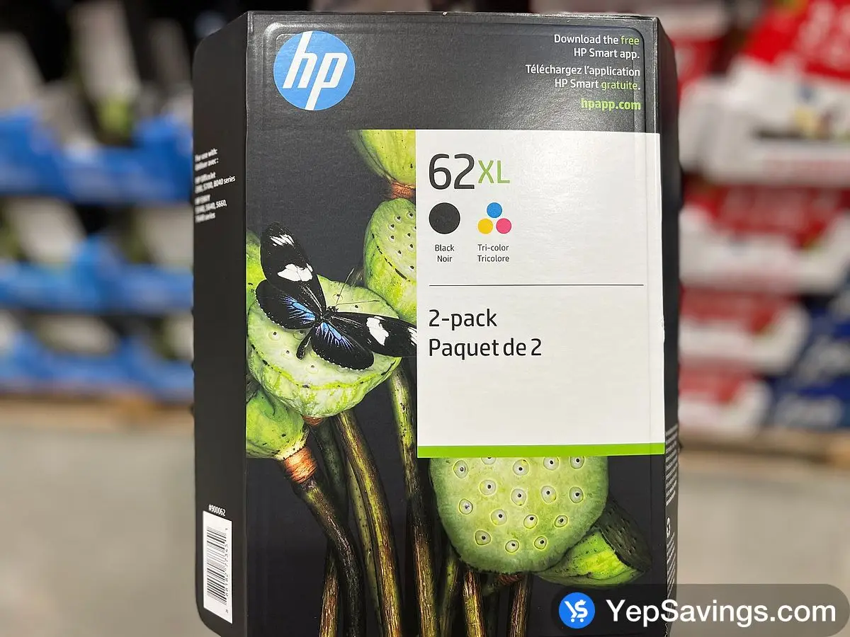 Costco HP 62XL INK CARTRIDGES PACK OF 1 TRI / 1 BLK - Canada (ITM 900062)