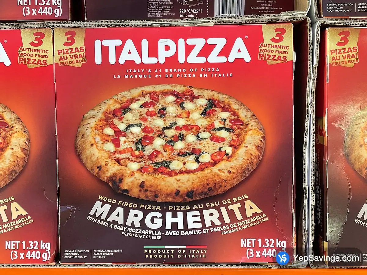 Costco ITALPIZZA MARGHERITA PIZZA 3 x 440g - Canada (ITM 1895875)
