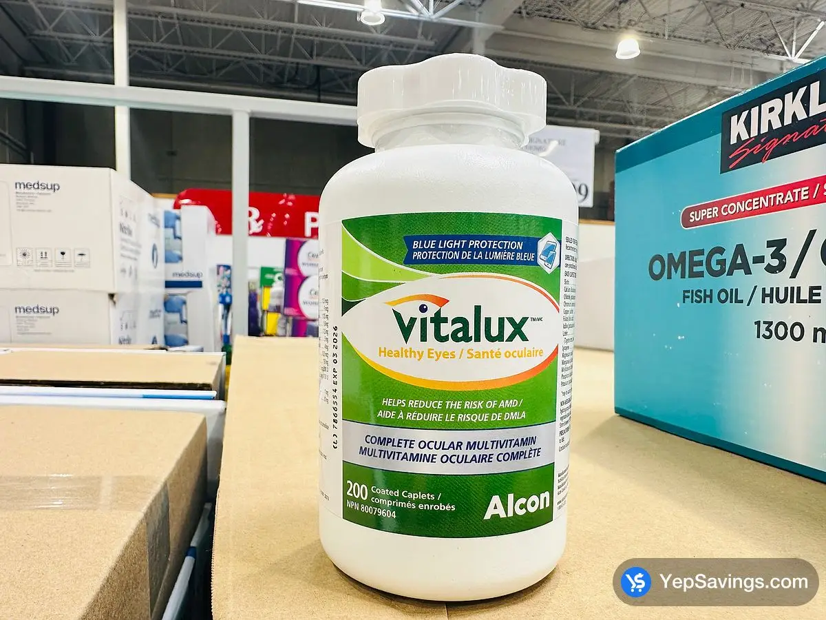 VITALUX HEALTHY EYES 200 CAPLETS ITM 9545723 at Costco