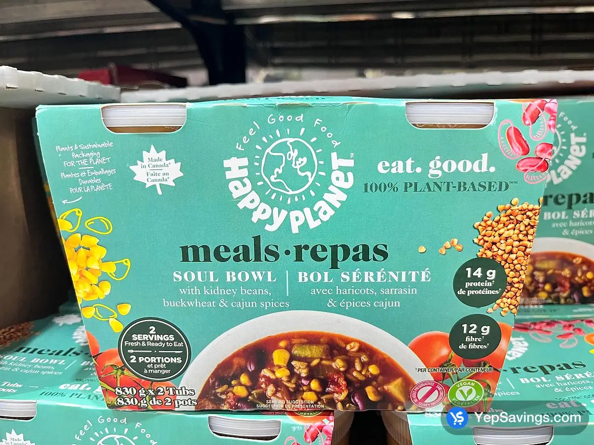 Costco HAPPY PLANET SOUL BOWL 2 x 832 ml - Canada (ITM 5054110)