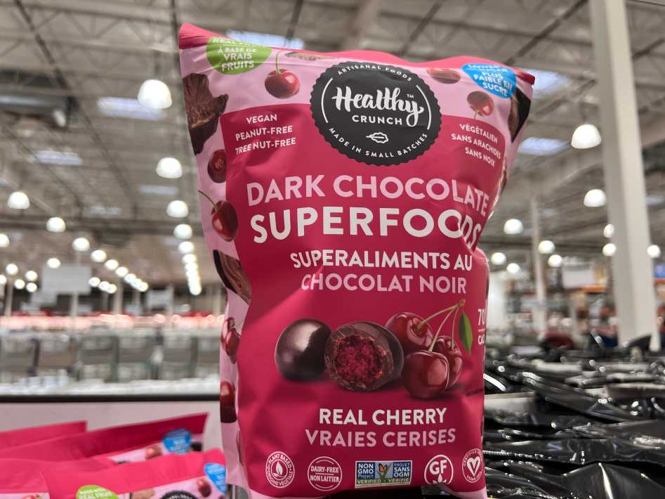 Costco HEALTHY CRUNCH DARK CHOCOLATE CHERRY 600 g - Canada (ITM 1688397)