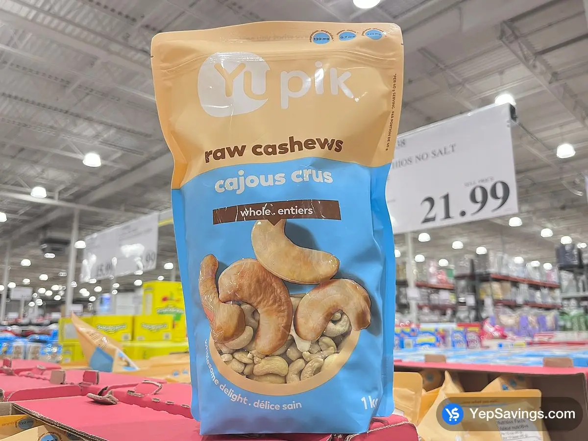 Costco YUPIK RAW CASHEWS 1 kg - Canada (ITM 1059668)