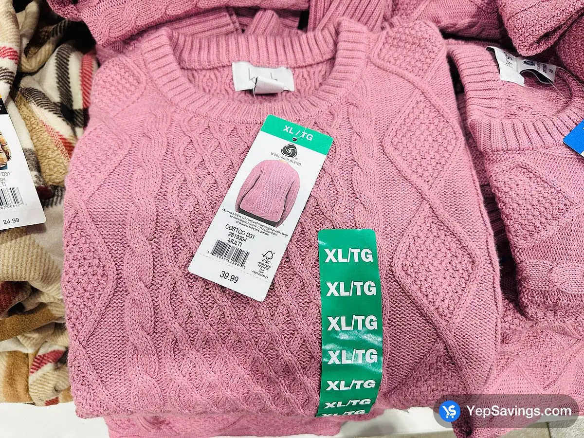 Costco KERSH WOOL BLEND SWEATER + LADIES SIZES M - XL - Canada (ITM 2819302)