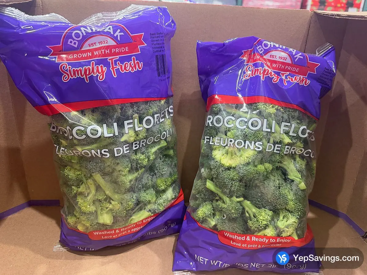 Costco BROCCOLI FLORETS PRODUCT OF USA - Canada (ITM 426192)