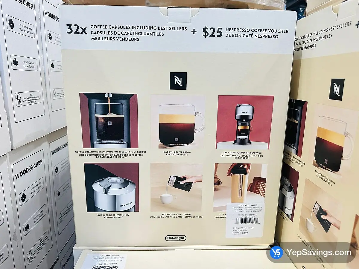 Costco DELONGHI NESPRESSO VERTUO ESPRESSO MAKER - Canada (ITM 1891700)
