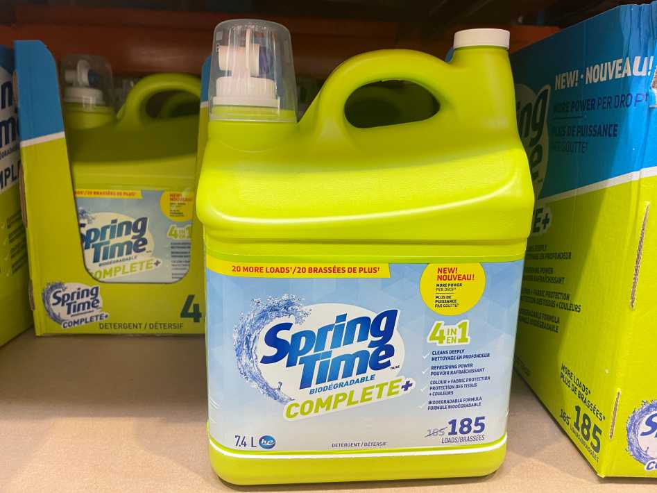 SPRINGTIME LAUNDRY DETERGENT 185 wash loads ITM 1622430 at Costco