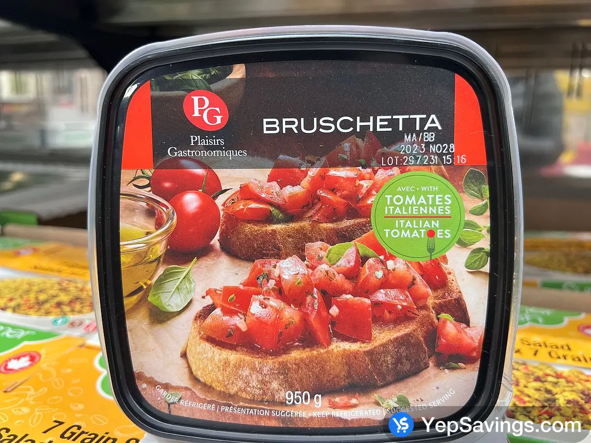 Costco PG BRUSCHETTA 950 g - Canada (ITM 2223266)