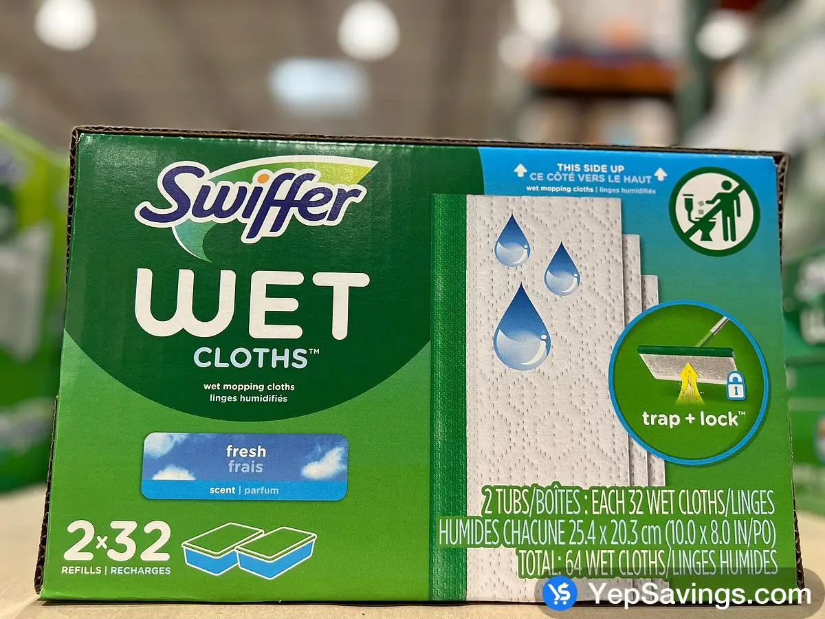 SWIFFER SWEEPER WET REFILLS PACK OF 64 ITM 3380446 at Costco