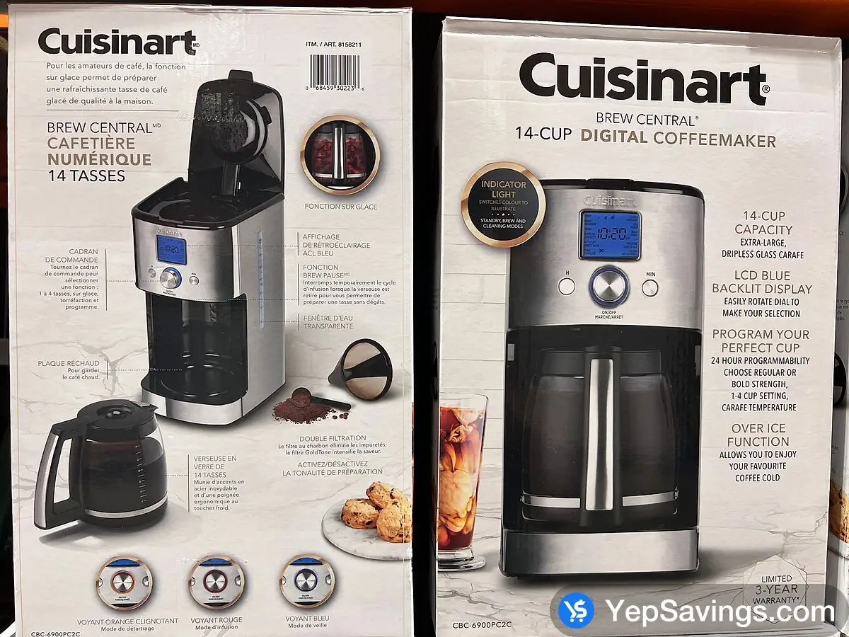CUISINART DRIP COFFEE MAKER 14 CUP ITM 8158211 at Costco