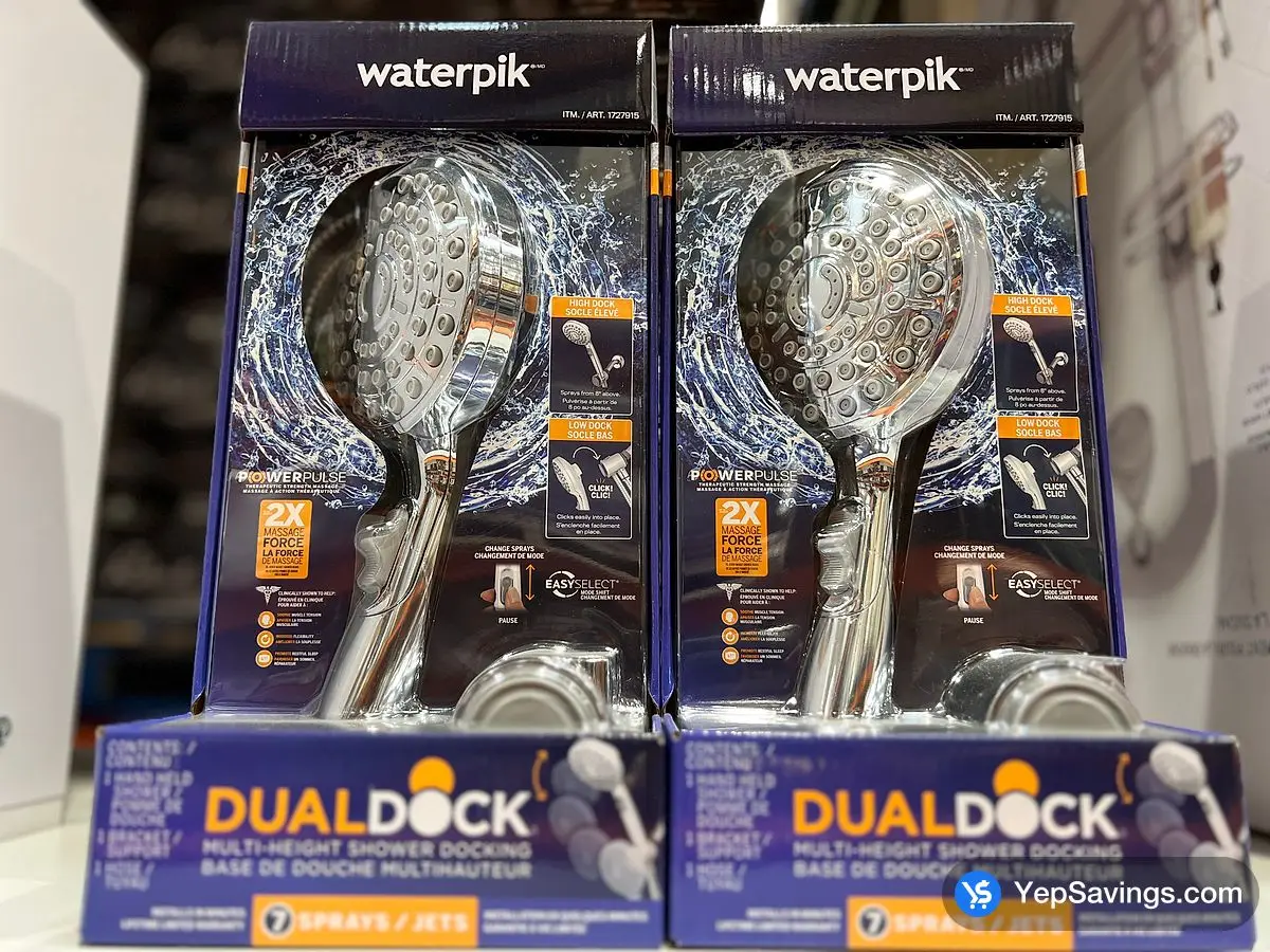 Costco WATERPIK DUALDOCK SHOWERHEAD - Canada (ITM 1727915)
