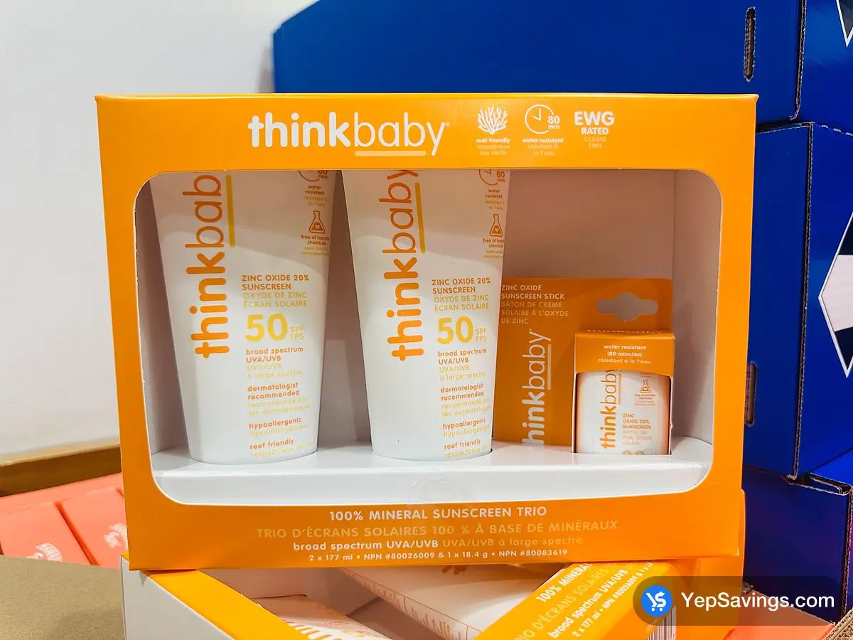 Costco THINKBABY SUNSCREEN VARIETY PACK KIDS SPF 50 - Canada (ITM 1857094)