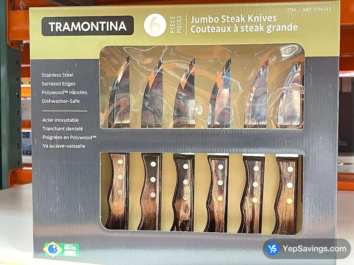 Costco TRAMONTINA STEAK KNIVES PACK OF 6 - Canada (ITM 1796143)