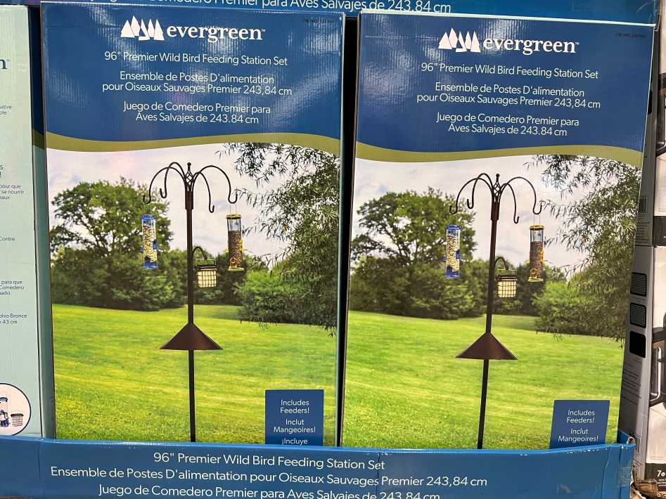 EVERGREEN 96" BIRD FEEDING STATION SET ITM 2327692 at Costco