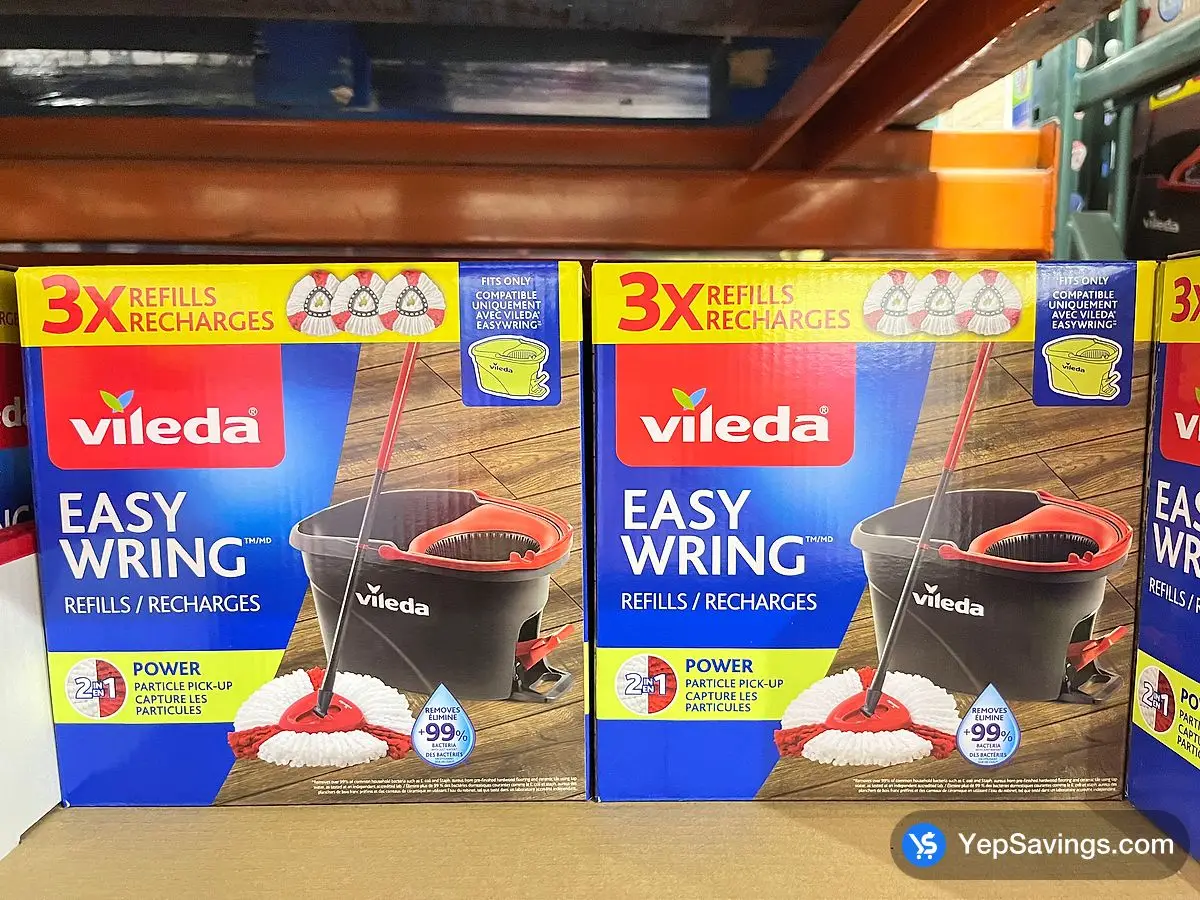 Costco VILEDA EASY WRING MOP REFILLS PACK OF 3 - Canada (ITM 1815729)