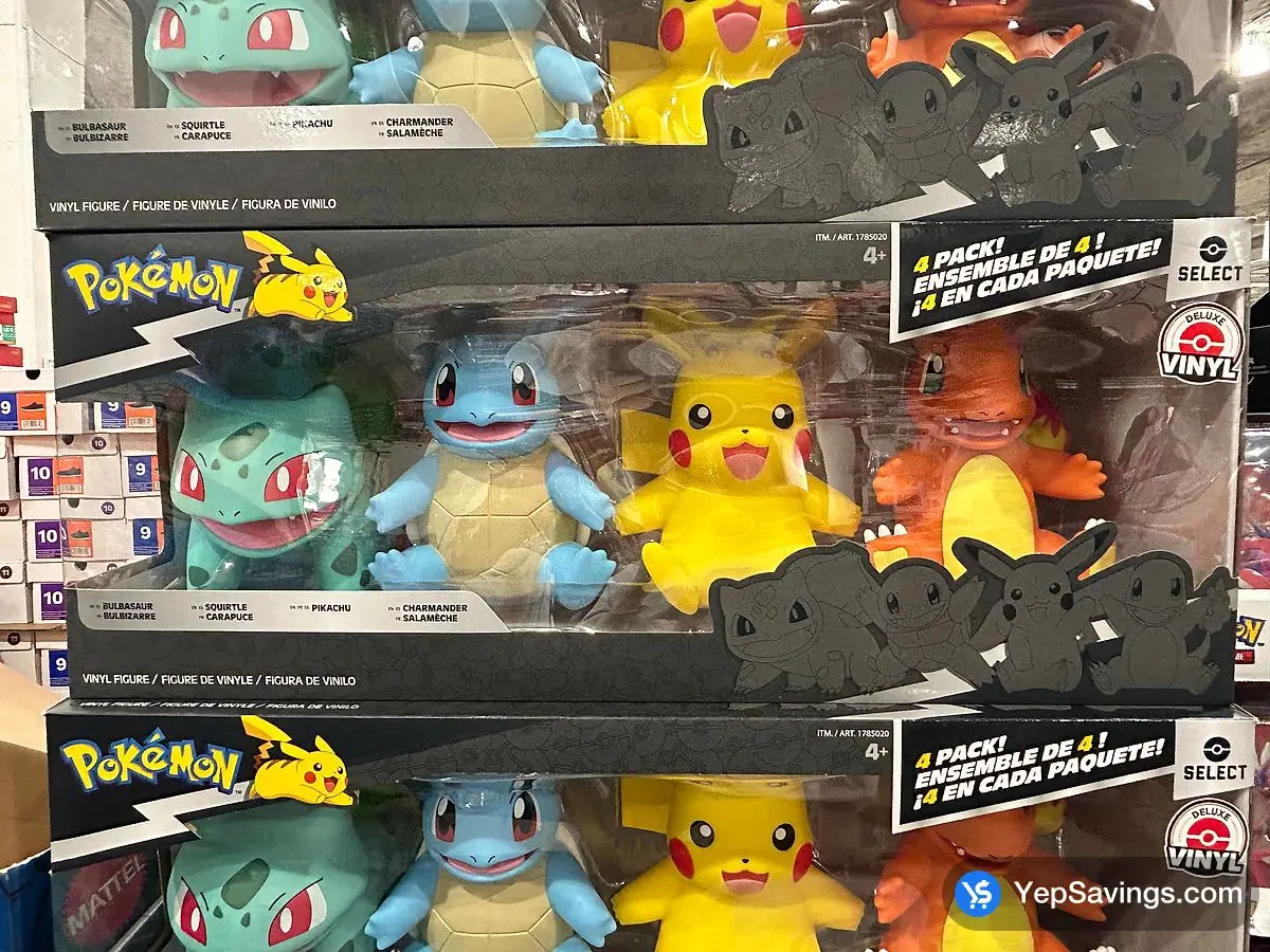 Costco POKEMON 8 - INCH VINYL FIGURES 4 PACK - Canada (ITM 1785020)