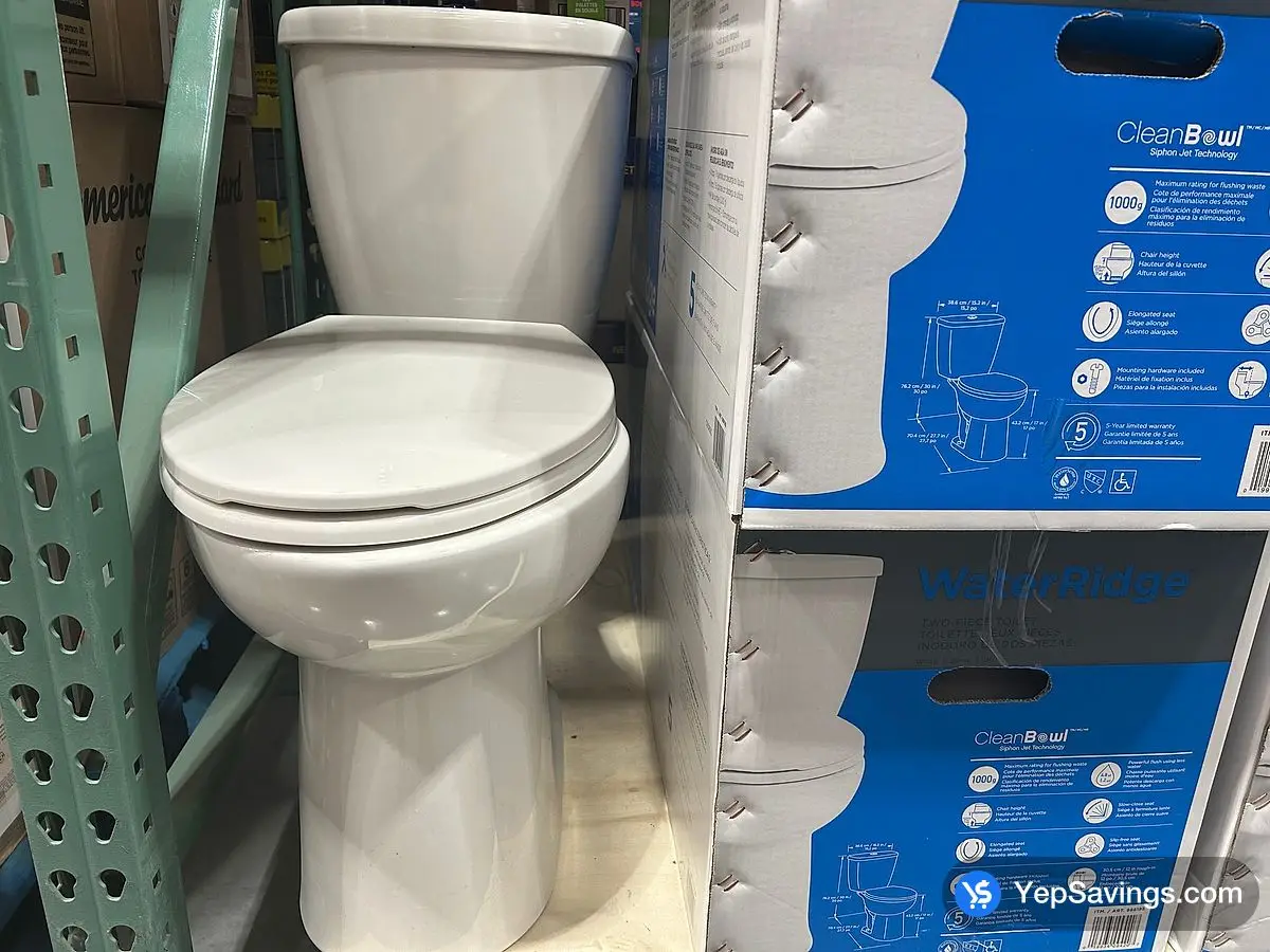 Costco WATERRIDGE TWO PIECE ELONGATED DUAL FLUSH TOILET - Canada (ITM 988185)