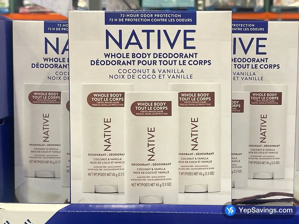 Costco NATIVE WHOLE BODY DEODORANT 3 x 65g - Canada (ITM 1855433)
