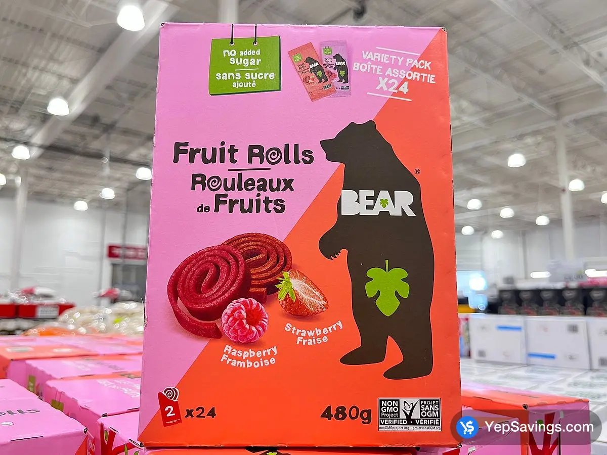 Costco BEAR FRUIT ROLLS 24 x 20 g - Canada (ITM 1841872)