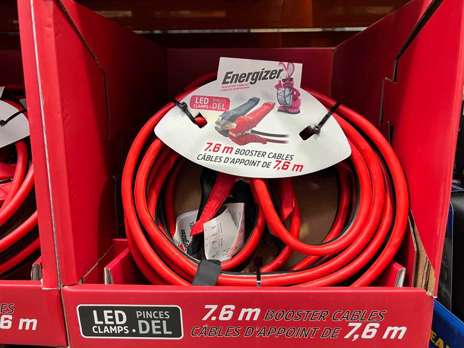 Costco ENERGIZER BOOSTER CABLES 25'/7.6m 2 GAUGE - Canada (ITM 1559951)