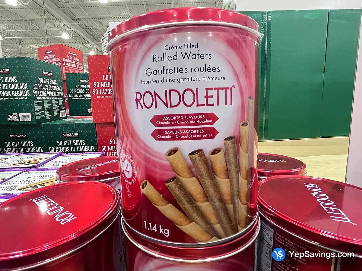 Costco RONDOLETTI ROLLED WAFERS 1.14 kg - Canada (ITM 1836032)