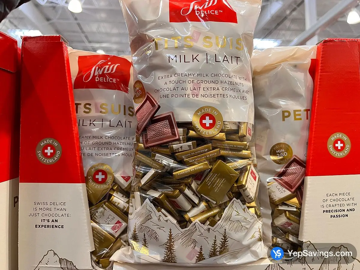 Costco SWISS DELICE MILK CHOCOLATES 1.5 kg - Canada (ITM 102290)