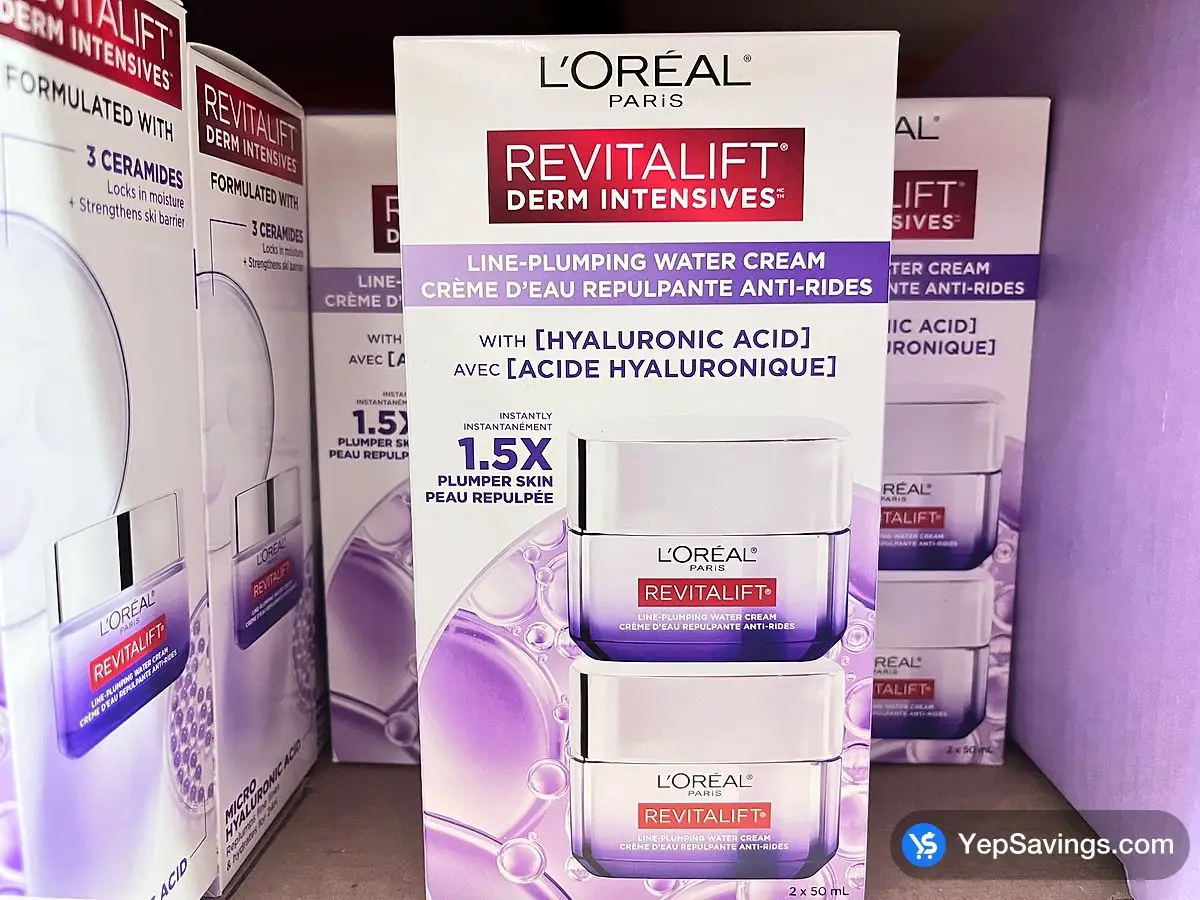 Costco L'OREAL REVITALIFT WATER CREAM 2 x 50 mL - Canada (ITM 1891646)